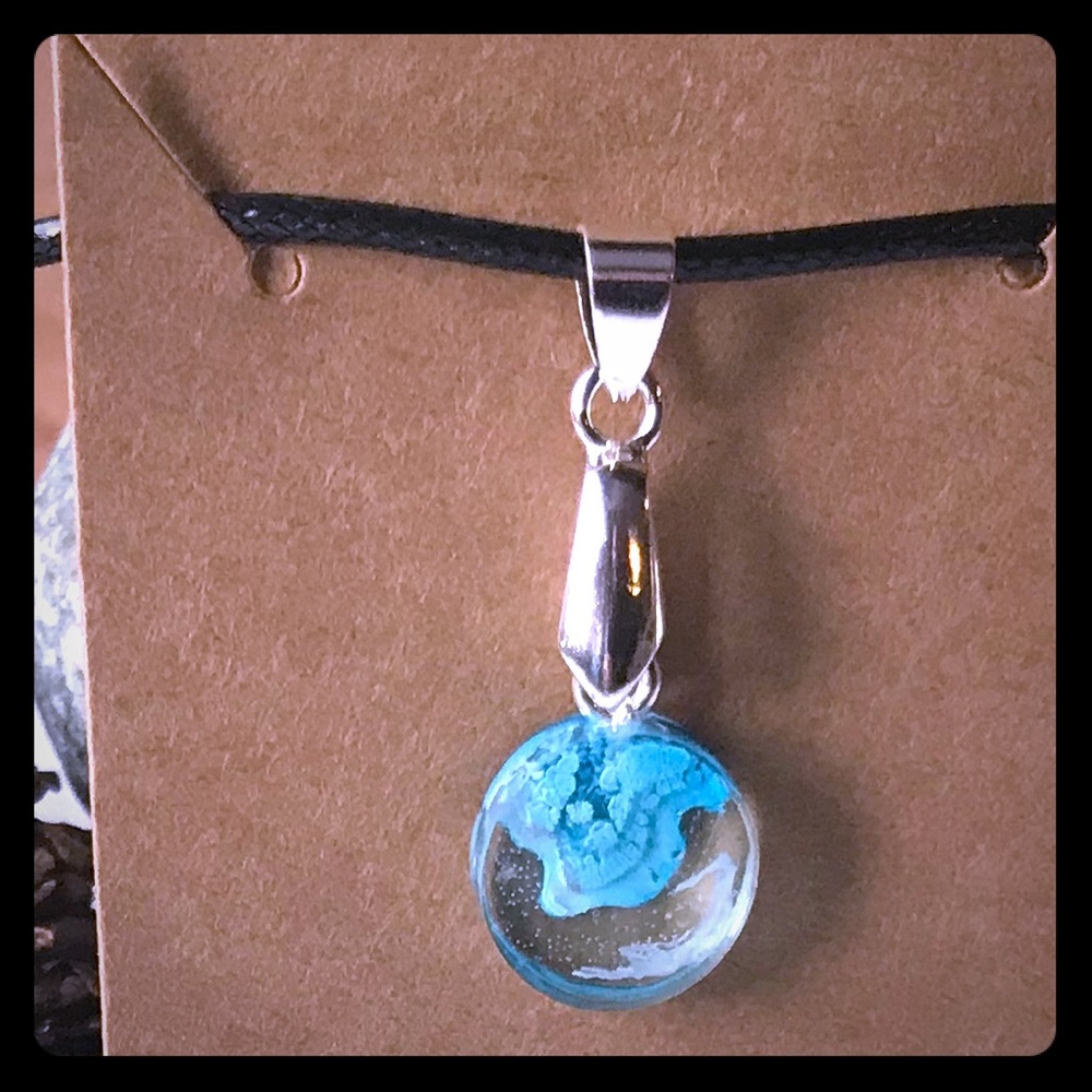 Tiny island 3D Resin Pendant
